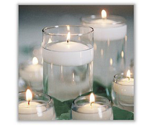10 Pack of 4 Hour White Floating Candles