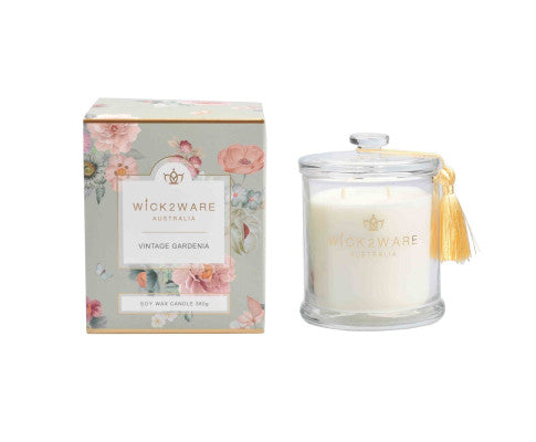 Wick2Ware Australia Scented Candle Vintage Gardenia 380g/14.1 OZ