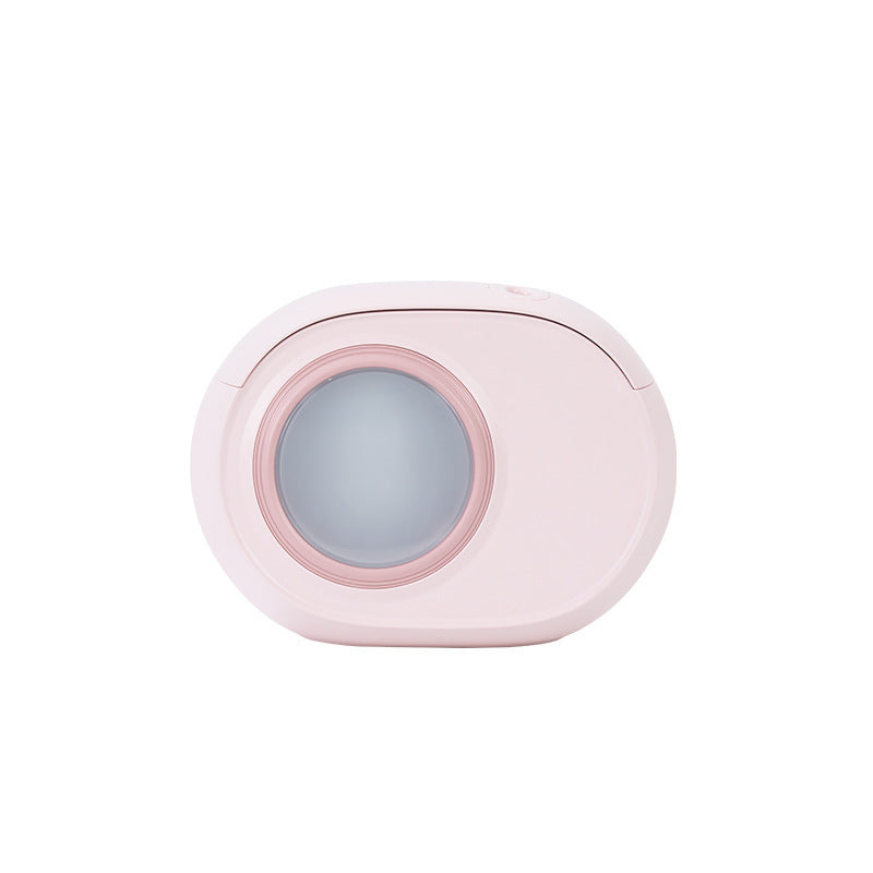 Compact Dual-Nozzle Humidifier with Ambient Light - USB-C Rechargeable, Two Mist Modes(Pink)