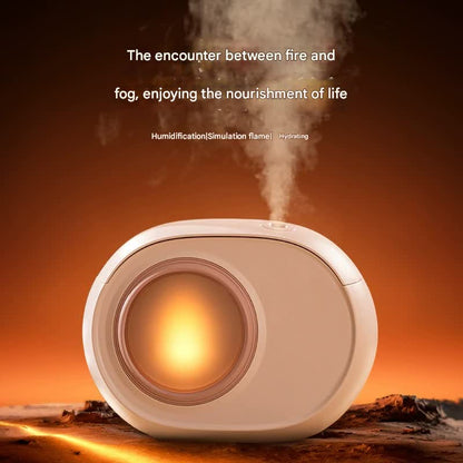 Compact Dual-Nozzle Humidifier with Ambient Light - USB-C Rechargeable, Two Mist Modes(Blue)